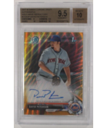 2017 Bowman Chrome Schizzi David Peterson W/ Auto &amp; Oro Onda Rif. BGS 9.5 # - $6,961.92 MXN