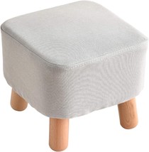 Ibuyke Small Footstool, Solid Wood Ottoman Stool, Sofa Tea Stool, Change, Bd020 - £26.06 GBP