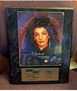 Star Trek TNG Counselor Troi  Marina Sirtis AUTOGRAPHED Plaque Limited 4... - £50.64 GBP