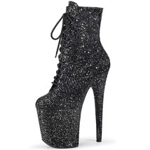Fashion Blingbling Boots For Pole Dancer Stripper High Heel 20Cm 17Cm 15Cm Thick - £167.36 GBP