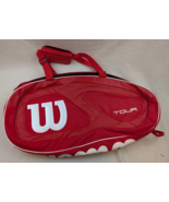 Wilson Tour Red Bag Tennis Bag - 2 Compartment, 2 Pockets -- excellent s... - $640.67 MXN