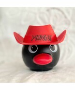 Vintage Novelty Pingu Ice Cream Tub Red Hat as Lid Birthday Favors - $19.79