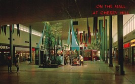 Vintage Cherry Hill Shopping Center NJ Market Court 1960s Mall Interior Postcard - £10.80 GBP