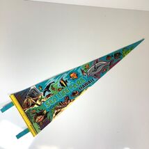 Sea Life Park Hawaii Vintage Blue Felt Souvenir Pennant Banner Flag 25” - $6.80