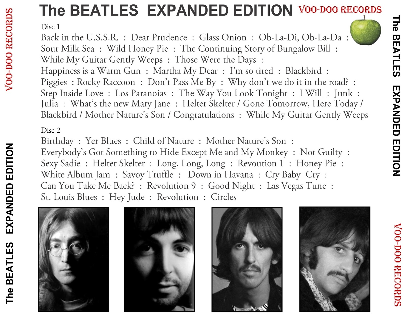 The Beatles - White Album Expanded Edition - 2-CD Voo-Doo  Anthology Demos  50th Item image 2