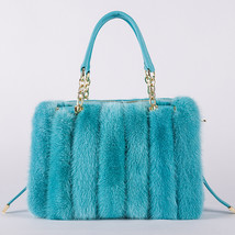 New Mink Bag Women Handbags Elegant Ladies Single Shoulder Bag Female Leather So - £206.17 GBP