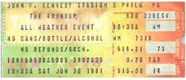 Allman Brothers Band Concert Ticket Stub June 20 1981 Philadelphia Penns... - $34.64