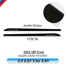 2pcs New M Performance Side Skirt Sill Stripe Decal Stickers for  Z4 E85 E86 E89 - £71.36 GBP