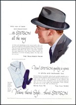 1950s Stetson Hats, Shirts &amp; Ties PRINT AD &quot;The Tele-Pinch&quot; BX3 - $7.59