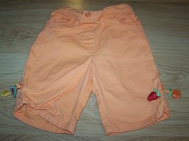 Size 2T Gymboree Tutti Fruity Orange Capris Summer Pants Watermelon Stra... - $10.00