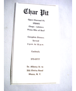 1972 Ad Char Pit Restaurant, 205 Elmira Road, Ithaca, N.Y. - $12.33 CAD