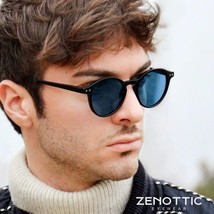 Retro Polarized Sunglasses unisex Vintage Small Round Frame Sun Glasses Lens UV - £21.91 GBP