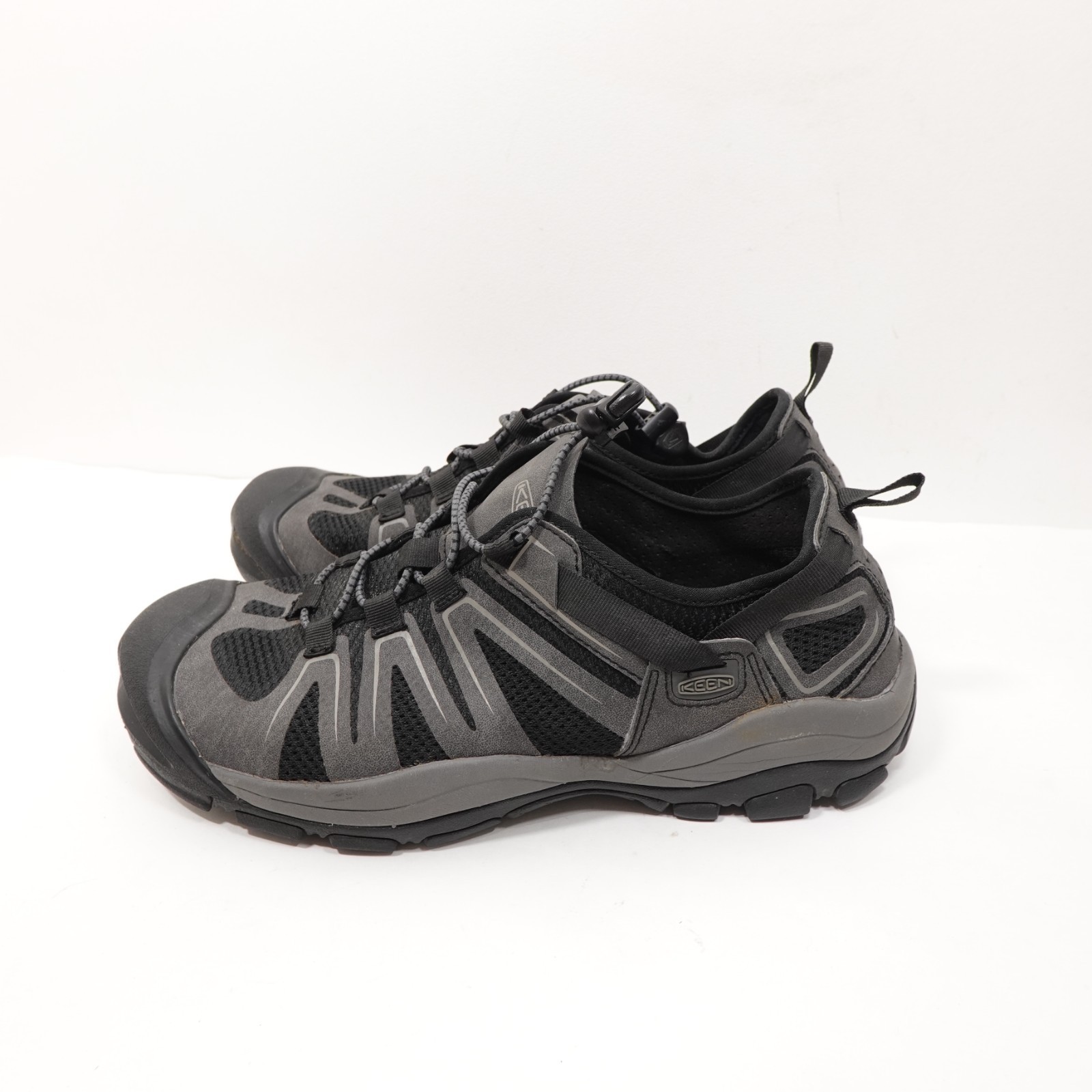 Keen McKenzie Shoes Mens Size 10.5 Black Gray Mesh Hybrid Water Camping Summer Item image 12