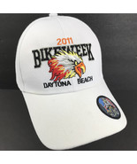 Bike WEEK 2011 Daytona Beach 70th Annual Ball Cap Hat White Embroidered ... - €10,98 EUR
