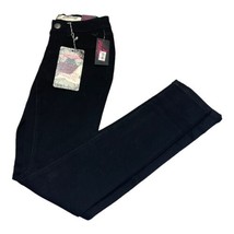 Grane Jeans Black Denim Stretch Pockets Dark Wash Junior&#39;s Size 1 NWT - £17.41 GBP