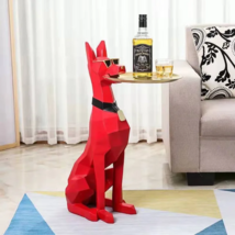 Dog side table, doberman coffee table, luxury home decor, OG dog side ba... - $396.86