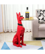 Dog side table, doberman coffee table, luxury home decor, OG dog side ba... - £298.56 GBP