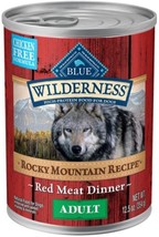Blue Buffalo Wilderness Grain-Free Beef Pate Wet Dog Food, 12.5 oz. 1 Can - £10.27 GBP