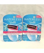 2x gillette venus waterless disposable razors Lubricating gel Compact travel - $38.60
