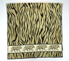 Vintage 90s Disney Animal Royaume Plage Serviette Tigre Rayure Noir Beig... - £22.78 GBP