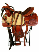 Premium Leather Western Barrel Racing Horse Saddle &amp; Tack Set - $365.00+