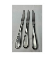 Swirl Knives (3) Stainless Hampton Silversmiths Flatware Silverware Repl... - $112.33 MXN