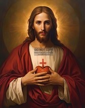 JESUS CHRIST OF NAZARETH SACRED HEART CHRISTIAN 11X14 PHOTO - £12.57 GBP