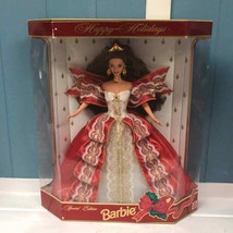 Vtg 1997 Mattel Barbie Doll Happy Holidays Special Edition Christmas Red Gown - £46.85 GBP