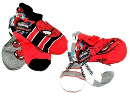 Marvel Ultimate Spider-Man Boys 3pk Socks Shoe Size 3-8.5 NWT - $8.99