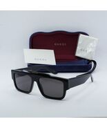 GUCCI GG1460S 001 Solid Black/Grey 56-16-145 Sunglasses New Authentic - $328.63