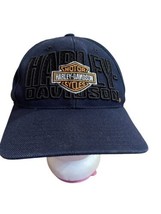 VTG Harley Davidson American Needle Snapback Hat Cap Big Print Logo Embr... - £24.80 GBP