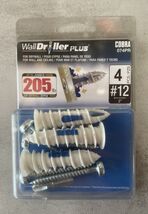 Cobra 074PR Wall Driller Plus Anchors with Screws White 4 pcs #12 - $8.87