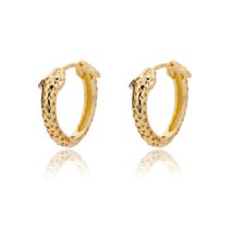 Vintage Snake Hoop Earrings For Women Stainless Steel Gold Silver Color Punk Ani - £19.64 GBP