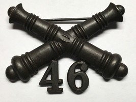 1902-1905, U.S ARMY ARTILLERY CORPS, BRONZE, 46th FIELD ARTILLERY, COLLA... - £26.68 GBP