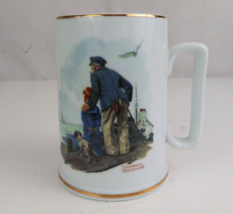 Vintage Norman Rockwell Museum Looking Out To Sea Collector&#39;s Coffee Cup Japan - £10.04 GBP