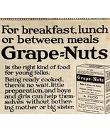 1920 Grape Nuts Cereal Advertisement Breakfast Food Ephemera - €17,16 EUR