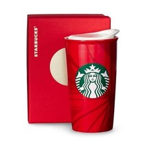 Starbucks Store Red Holiday Cup Double Wall Traveler - 12 oz - With Gift Box - £20.44 GBP