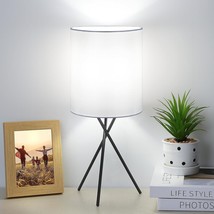 Small Table Lamp Modern Reading Desk Nightstand Bedside Tripod Accent Metal Mini - £22.32 GBP