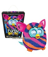 Year 2013 Furby Boom 5&quot; Electronic Plush Blue Pink Orange Diagonal Patte... - £90.85 GBP