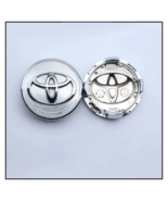 SET OF 4 TOYOTA WHEEL RIMS CENTER CAPS CHROME LOGO 62MM CAMRY - $22.12 CAD