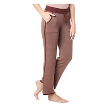 Rhonda Shear Heathered Luxe Knit Pant (DRBRBG-DARK BROWN/BEIGE, Xlarge) 782144 - $15.25