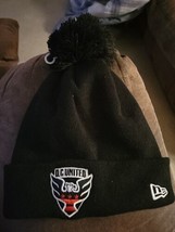 DC United New Era Knitted Bobble Beanie Black New - £18.24 GBP