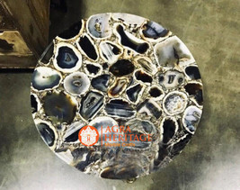 Round Natural Precious Beautiful Hand Made Side, Sofa, Center Table Top ... - $346.62+