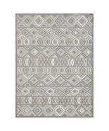 2&#39; X 4&#39; Gray And Ivory Southwestern Stain Resistant Indoor Outdoor Area Rug - $980.93 MXN
