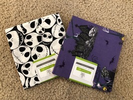 2 Fat Quarter Fabric bundle Disney Nightmare Before Christmas 100% Cotton 18x22 - £11.17 GBP