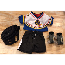Build-A-Bear NHL Hockey Sport Outfit Helmet Skates Pants Shirt Jersey BABW - $23.41 CAD