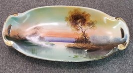 Antique Noritake Japanese Hand Painted Boat Dish by Morimura Bros c. 1910-1911 - £12.62 GBP