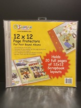 Disney Page Protectors Refill Post Bound Album Archival show 20 12” x 12... - $14.82