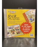 Disney Page Protectors Refill Post Bound Album Archival show 20 12” x 12... - $14.82