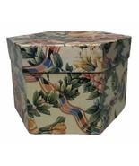 Margin Designs Victorian Floral Pattern Three Level Hexagon Trinket Box 7&quot; - €8,58 EUR